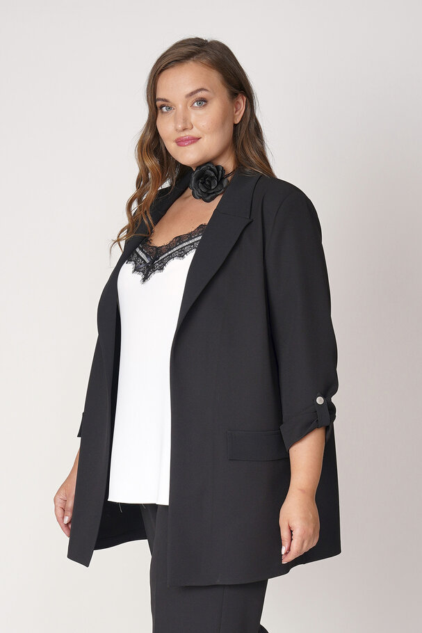 BLAZER WITH ROLLED-UP SLEEVES