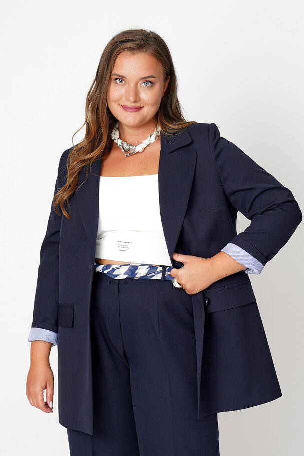 BLAZER WITH ROLLED-UP SLEEVES