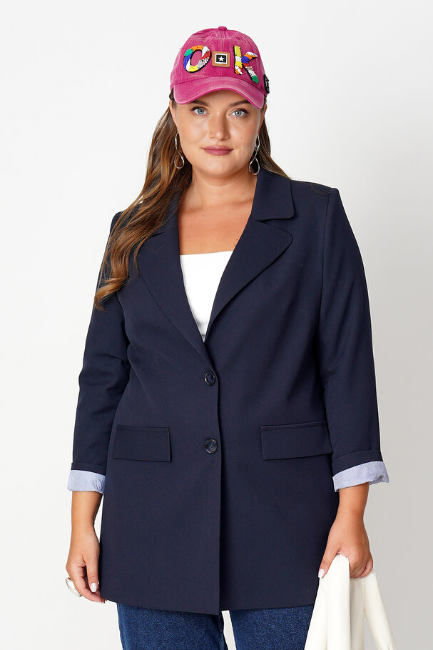 BLAZER WITH ROLLED-UP SLEEVES