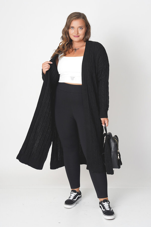 CHUNKY KNIT LONG CARDIGAN