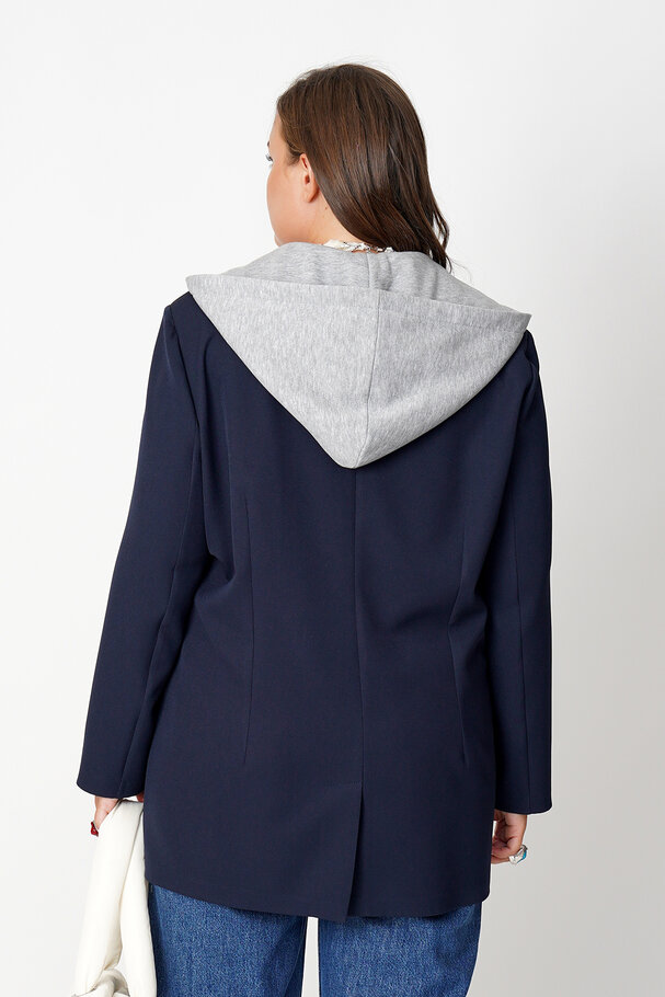 COMBINED BLAZER WITH HOOD