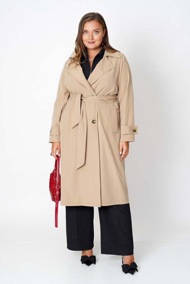 COTTON MIX TRENCH COAT