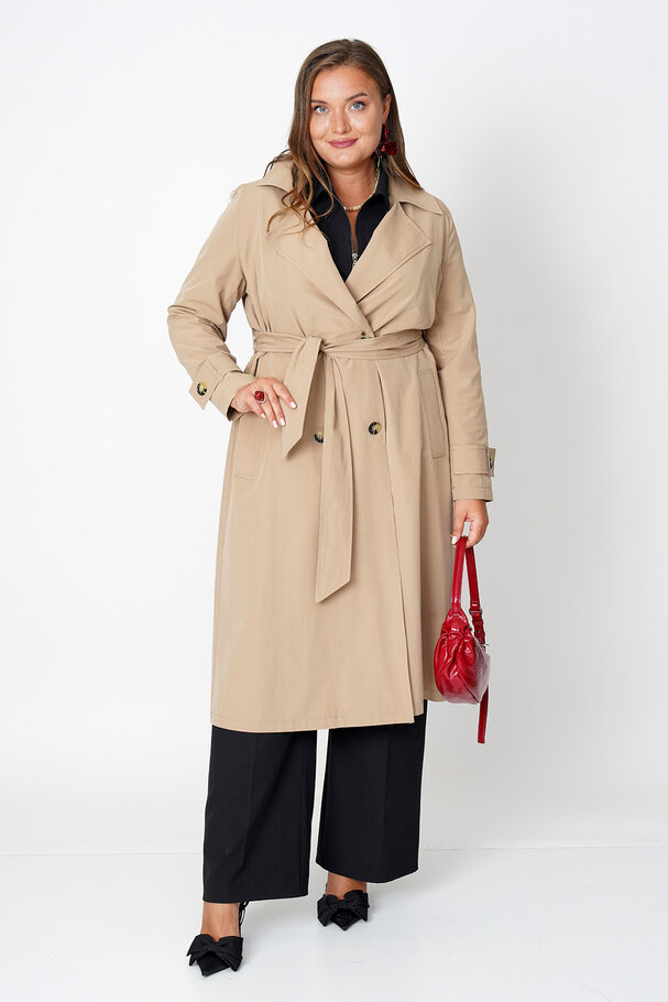 COTTON MIX TRENCH COAT