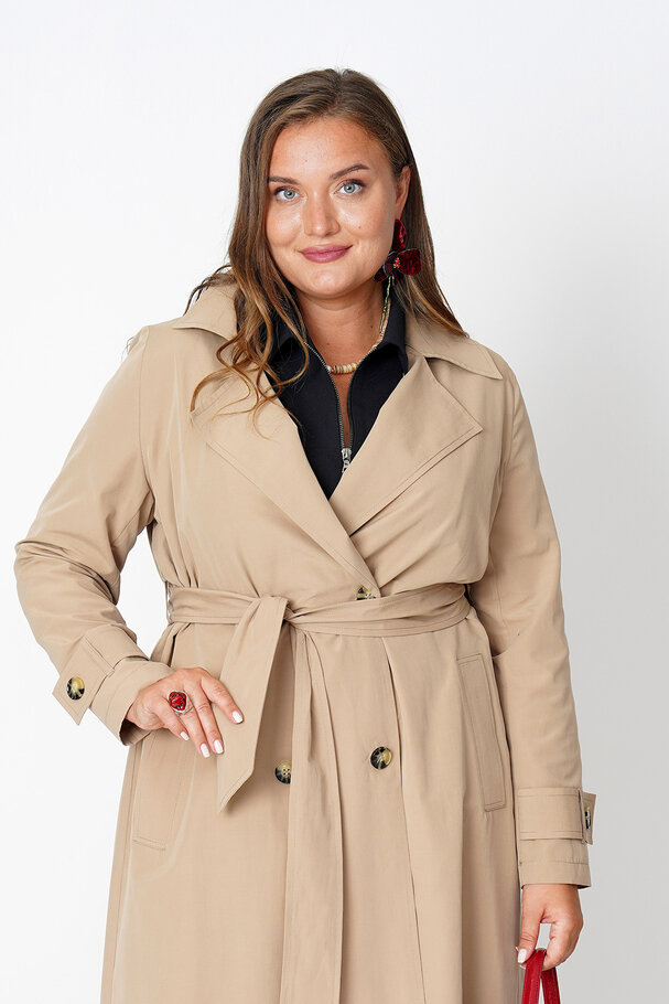 COTTON MIX TRENCH COAT