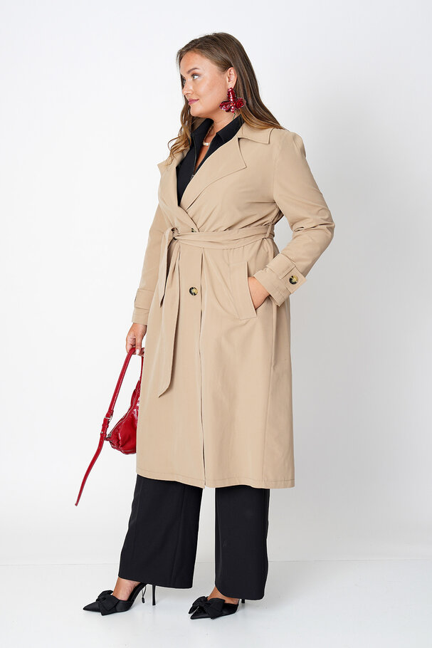 COTTON MIX TRENCH COAT