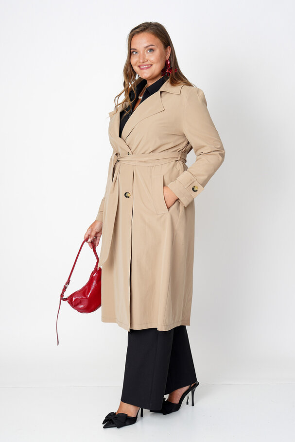 COTTON MIX TRENCH COAT