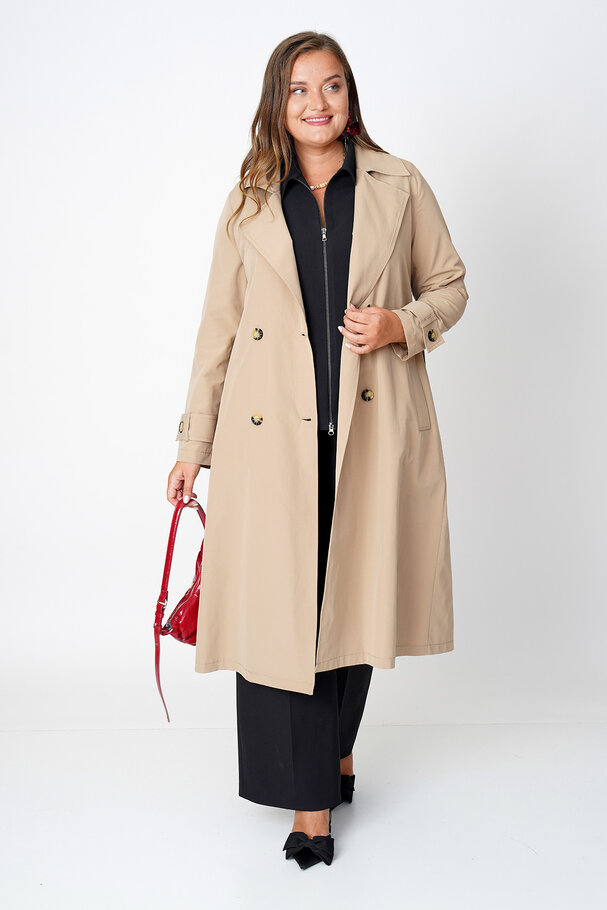 COTTON MIX TRENCH COAT