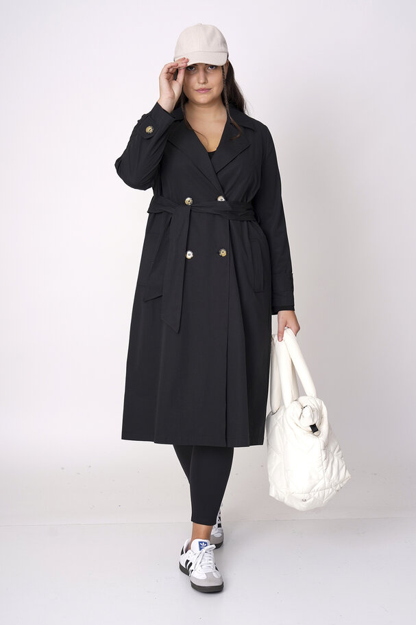 COTTON MIX TRENCH COAT