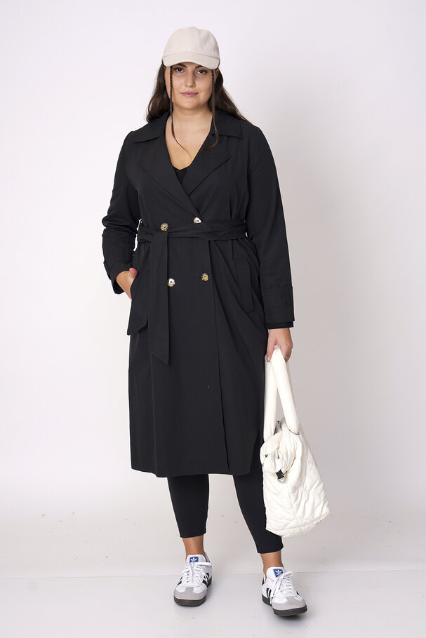 COTTON MIX TRENCH COAT