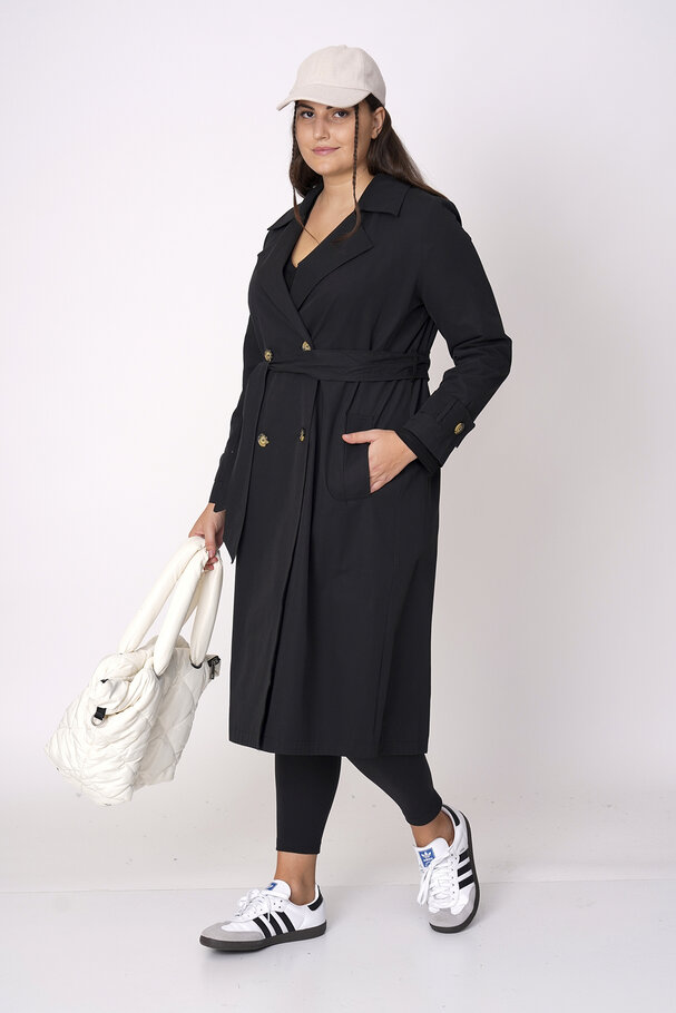 COTTON MIX TRENCH COAT