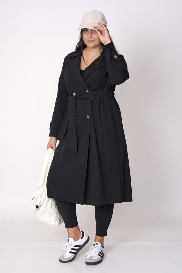 COTTON MIX TRENCH COAT