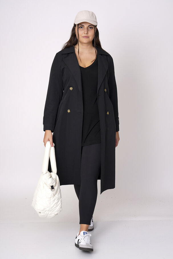 COTTON MIX TRENCH COAT