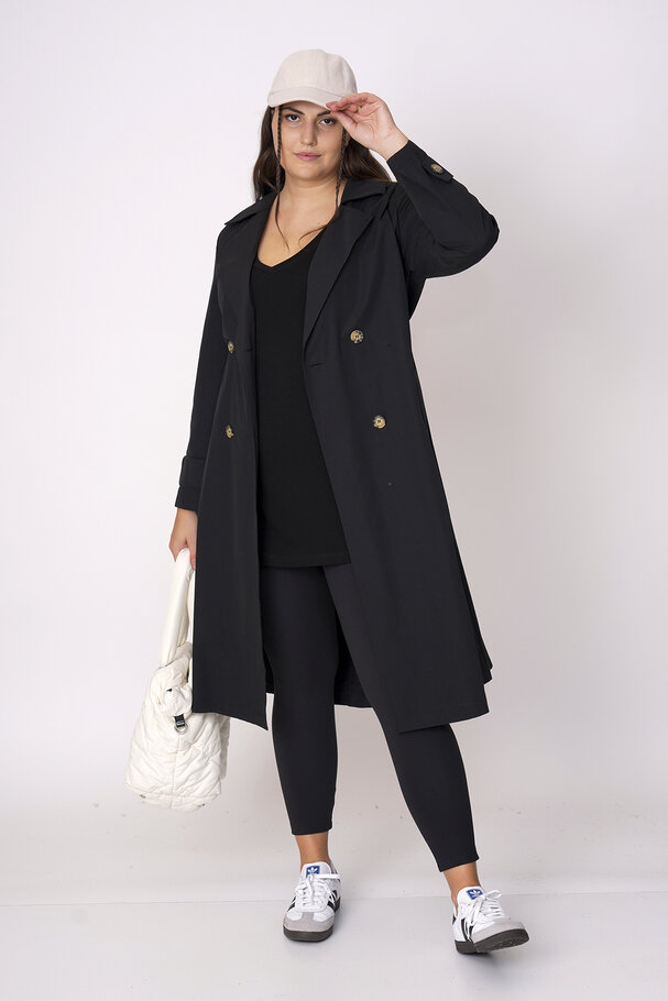 COTTON MIX TRENCH COAT