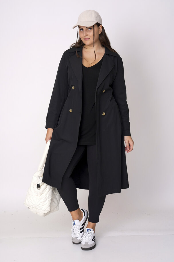 COTTON MIX TRENCH COAT