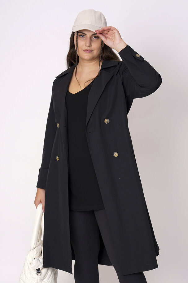 COTTON MIX TRENCH COAT