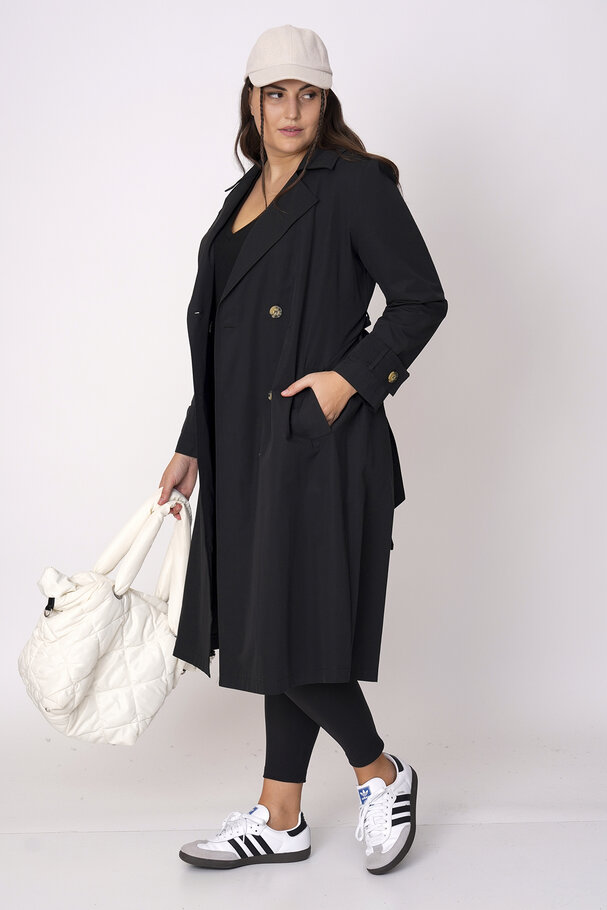 COTTON MIX TRENCH COAT