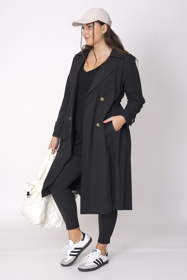 COTTON MIX TRENCH COAT