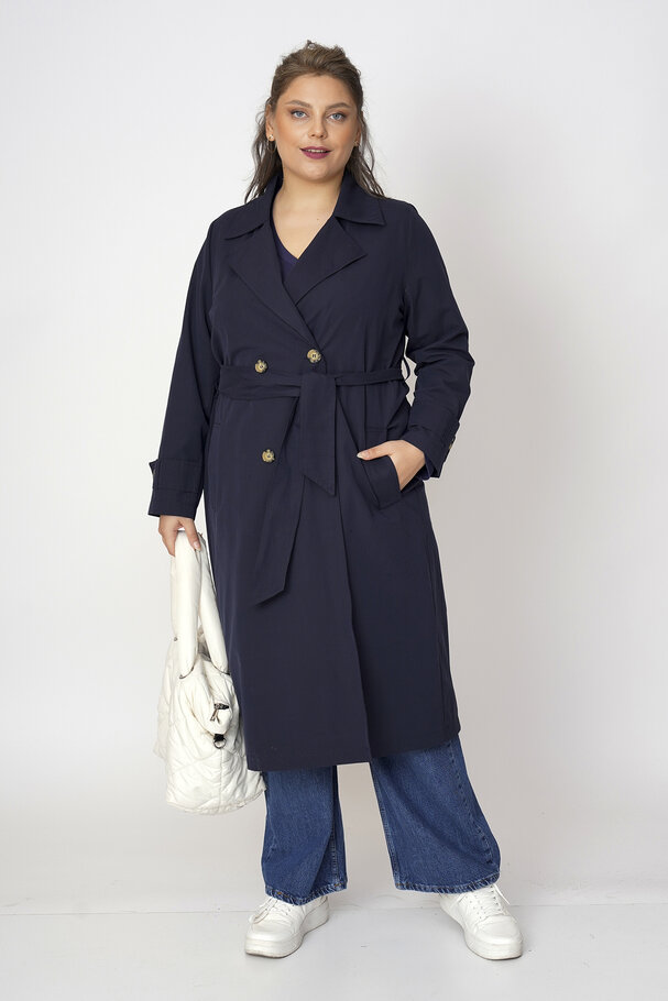 COTTON MIX TRENCH COAT