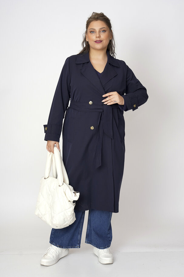 COTTON MIX TRENCH COAT