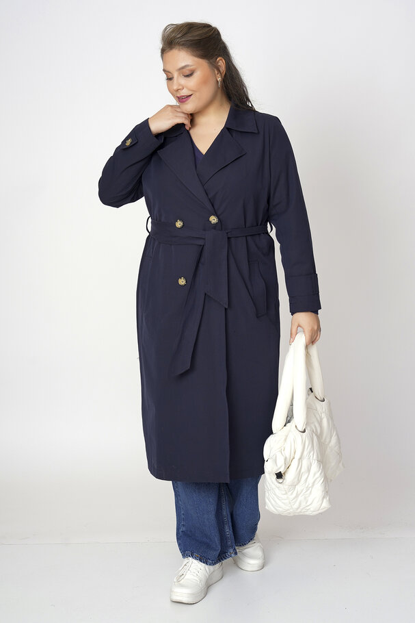 COTTON MIX TRENCH COAT