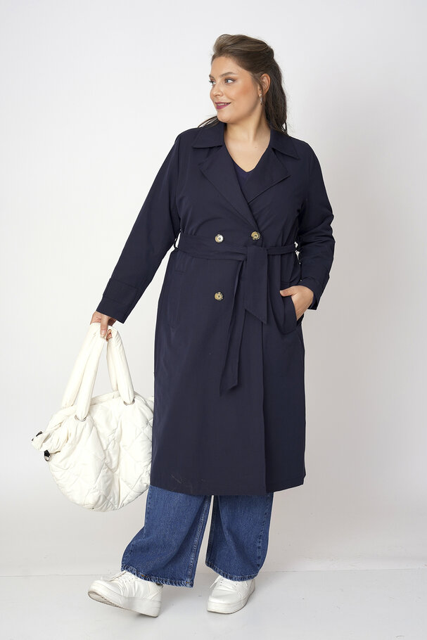 COTTON MIX TRENCH COAT