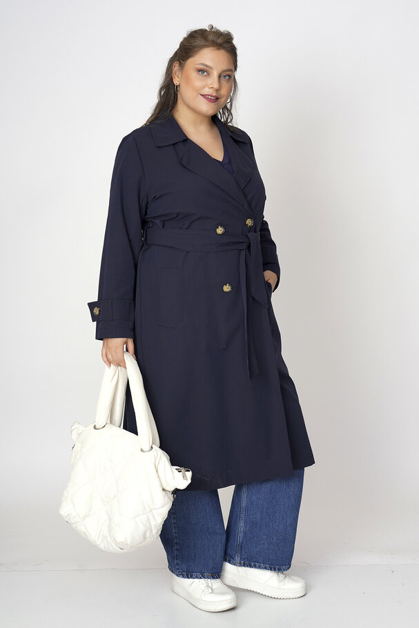 COTTON MIX TRENCH COAT