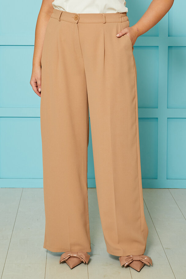 CREP FLOWING TROUSERS