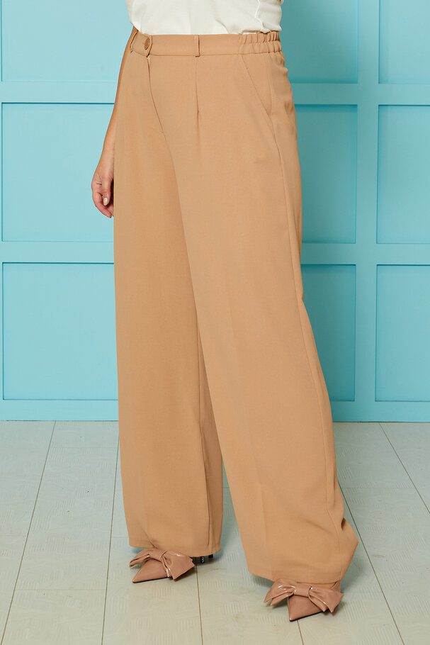 CREP FLOWING TROUSERS