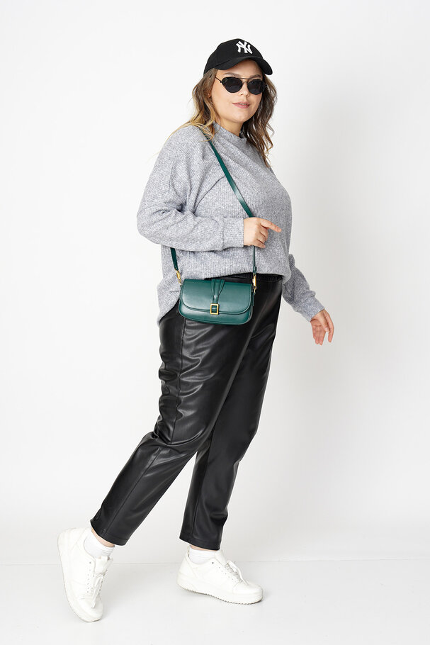 FAUX LEATHER TROUSERS