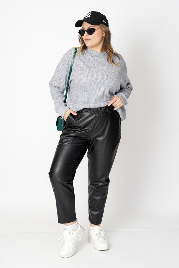 FAUX LEATHER TROUSERS