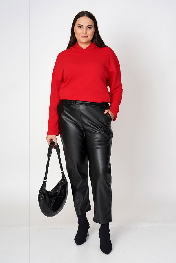 FAUX LEATHER TROUSERS