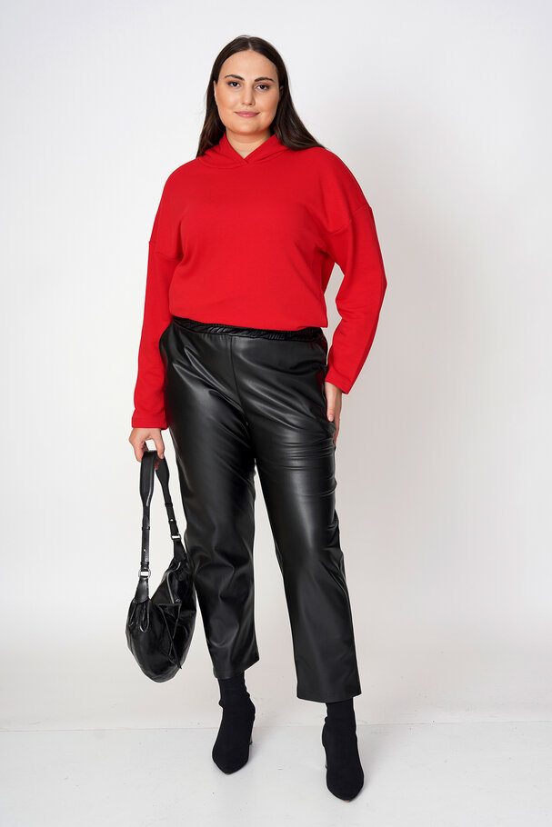 FAUX LEATHER TROUSERS