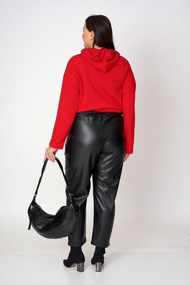 FAUX LEATHER TROUSERS