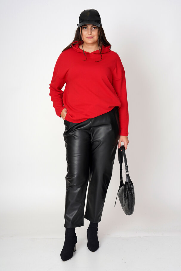 FAUX LEATHER TROUSERS