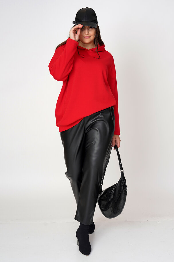 FAUX LEATHER TROUSERS