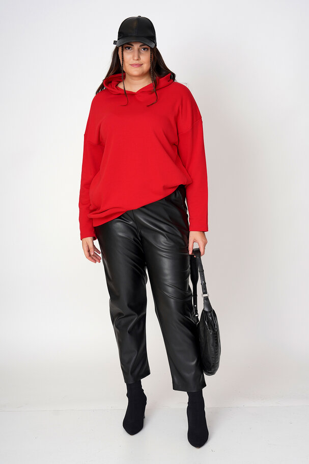 FAUX LEATHER TROUSERS