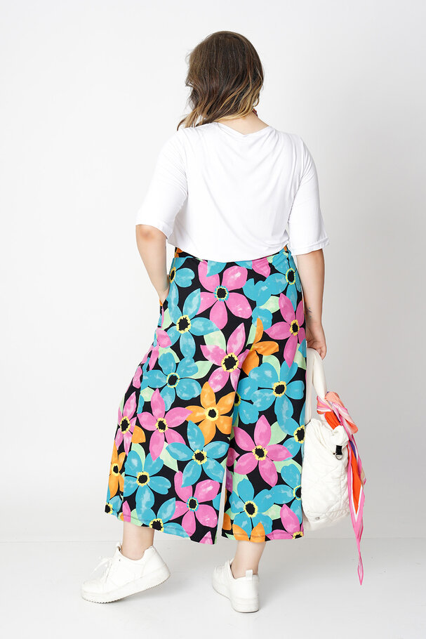 FLORAL PRINT RELAXED SHORT TROUSERS