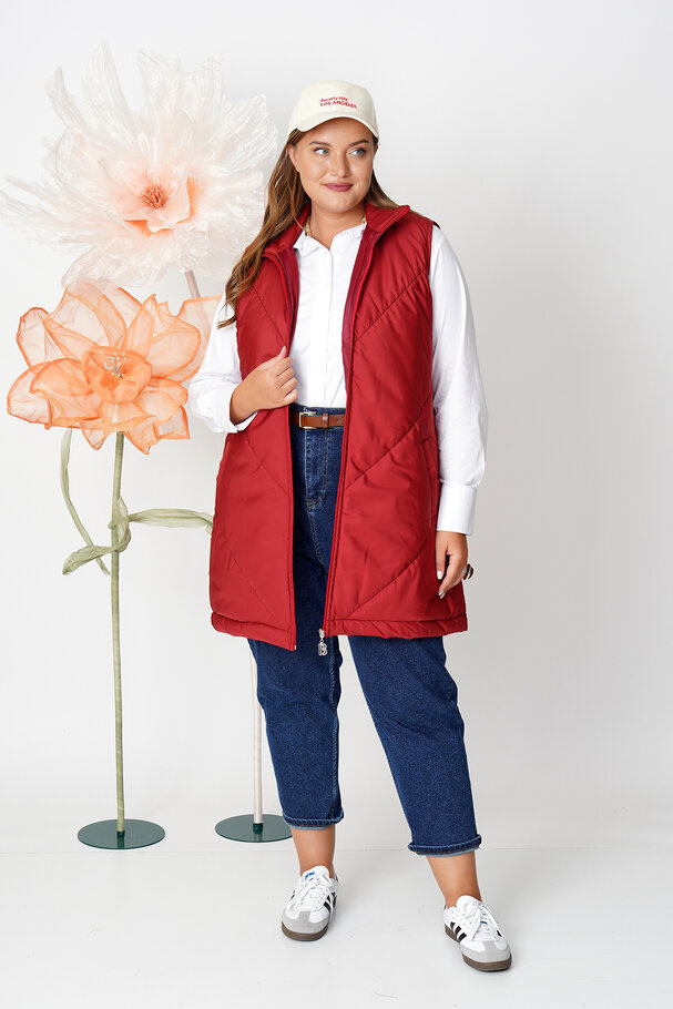 HIGH NECK PUFFER GILET