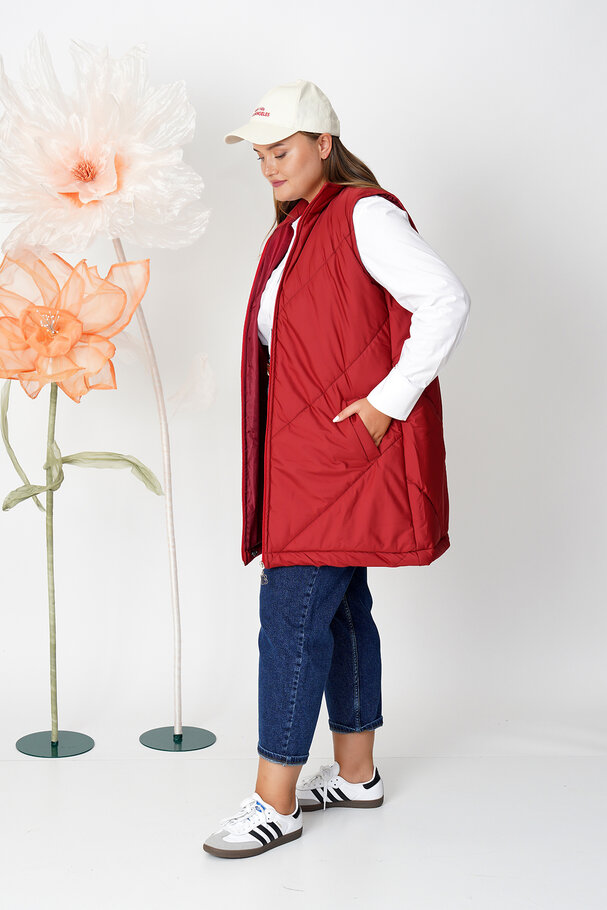 HIGH NECK PUFFER GILET