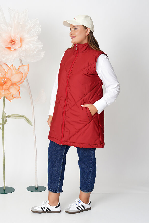 HIGH NECK PUFFER GILET