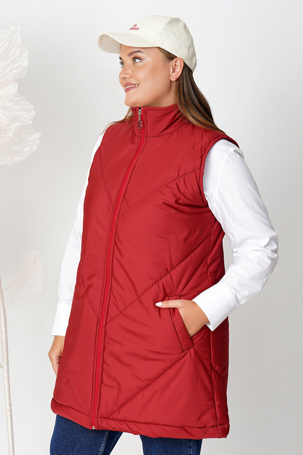 HIGH NECK PUFFER GILET