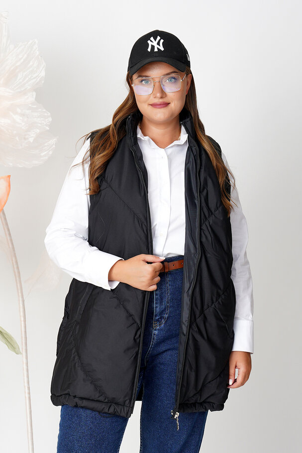 HIGH NECK PUFFER GILET