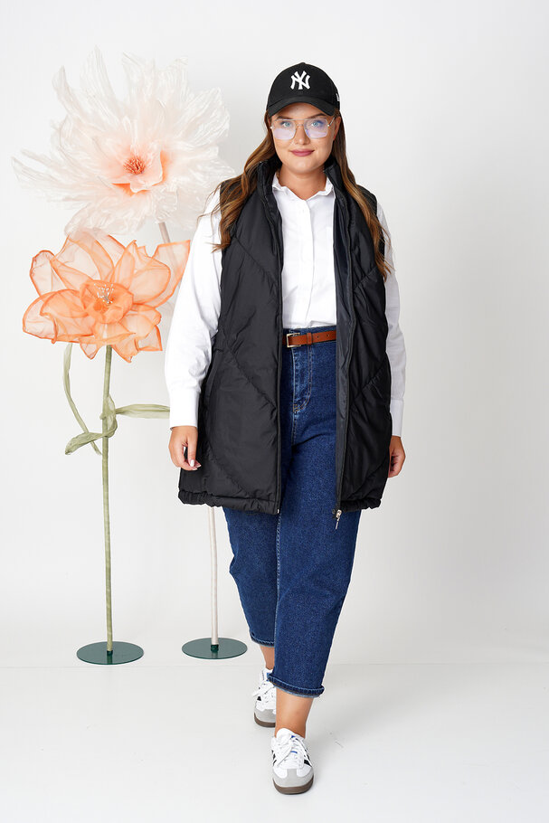 HIGH NECK PUFFER GILET