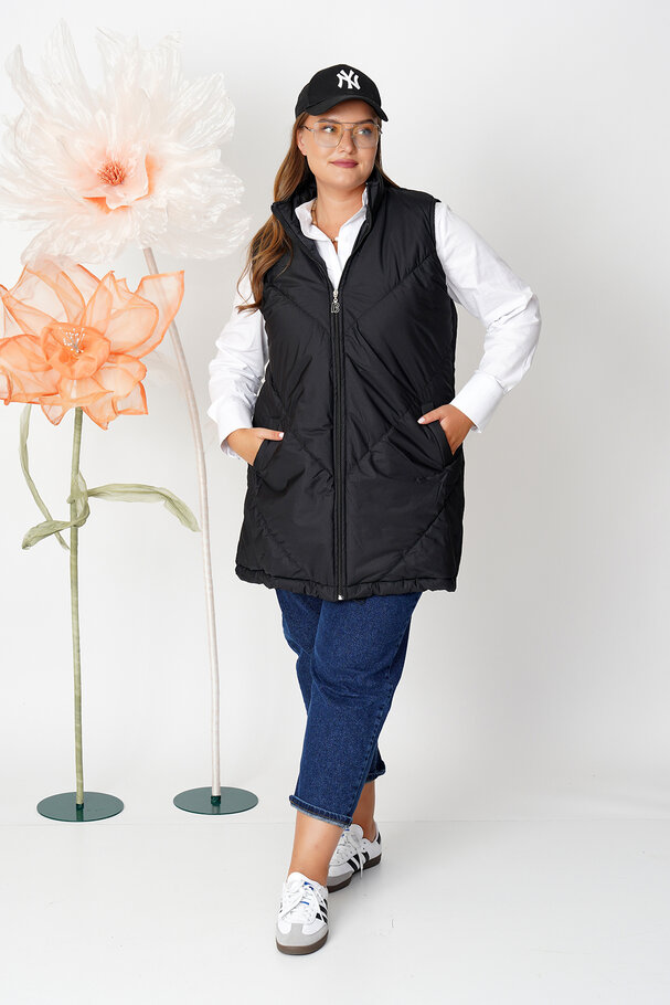 HIGH NECK PUFFER GILET