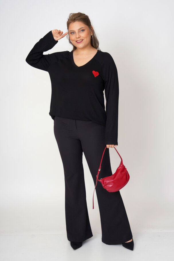 HIGH-WAIST FLARED TROUSERS