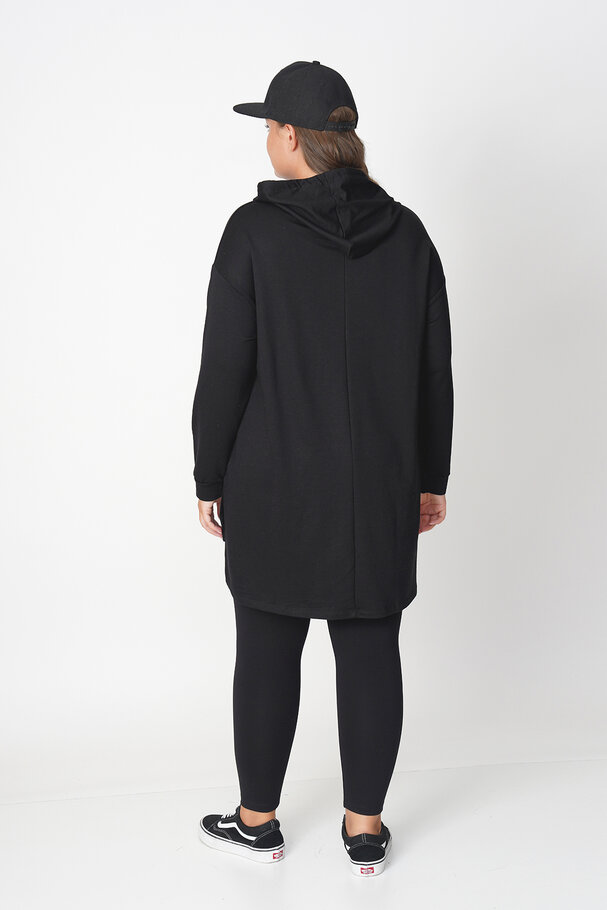 HOODIE WITH ASYMMETRIC HEM