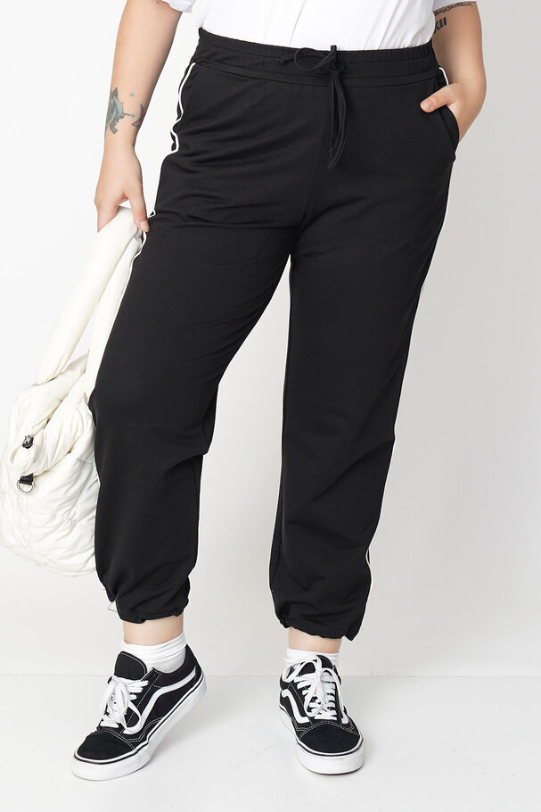 JOGGERS WITH CONTRAST SIDE DETAIL