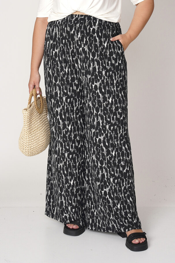LEOPAR PRINT RELAXED TROUSERS