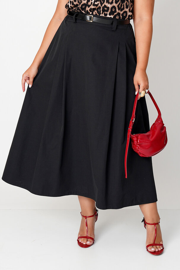 MIDI SKIRT WITH PLEATS