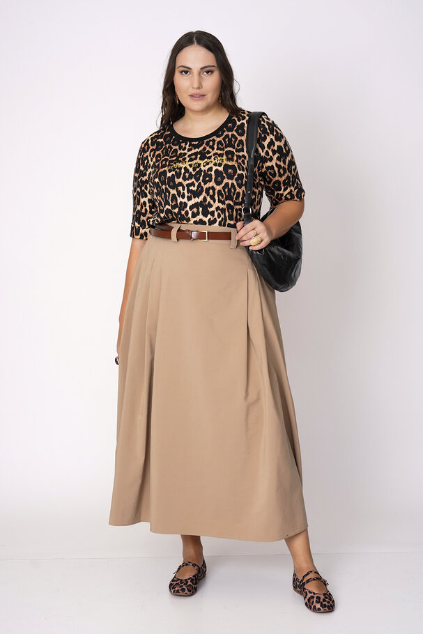 MIDI SKIRT WITH PLEATS